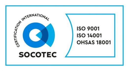 Certifications ISO 9001 & 14001  : v2015 ; OHSAS 18001 : v2007