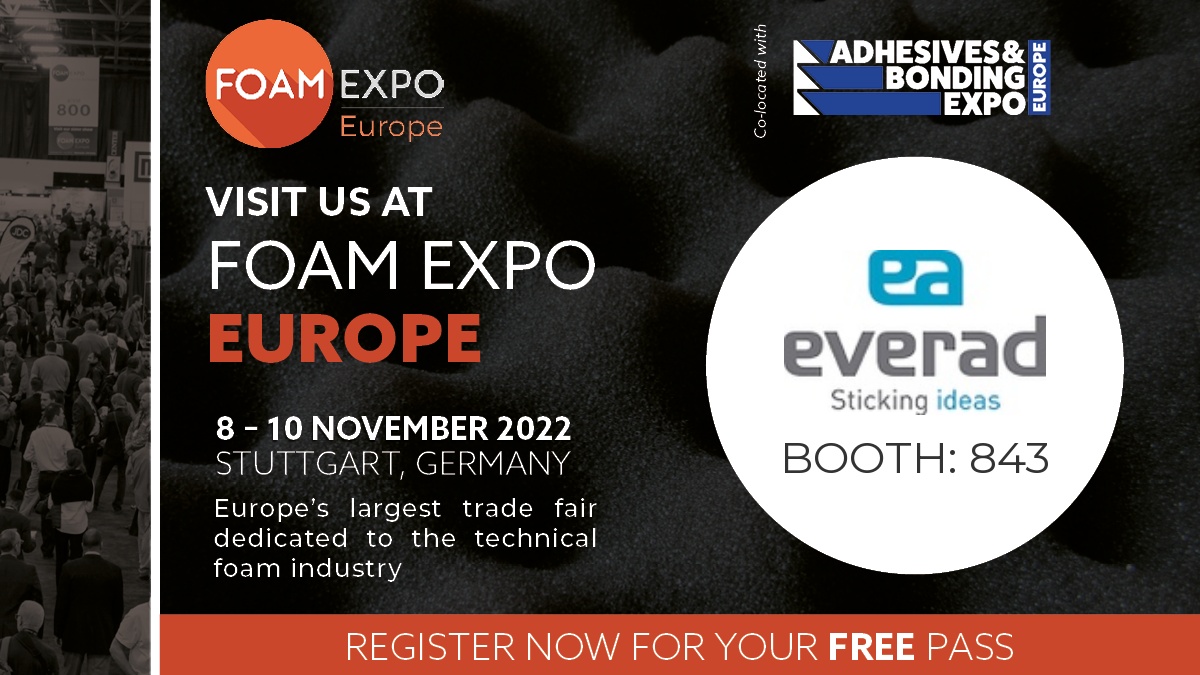 Everad » Nous nous réjouissons de vous rencontrer au salon Foam Expo